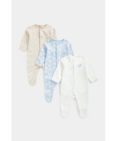 MOTHERCARE zīdaiņu kombinezons, 3 gab., FC102 