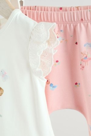 NEXT t-krekls ar īsām piedurknēm un legingi, AA6495, 80-86