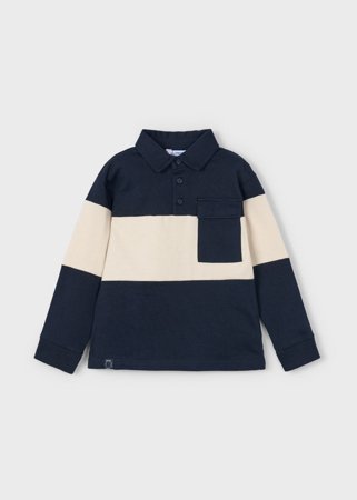 MAYORAL polo krekliņš ar garām piedurknēm, navy, 4.121-19, 10 cm 