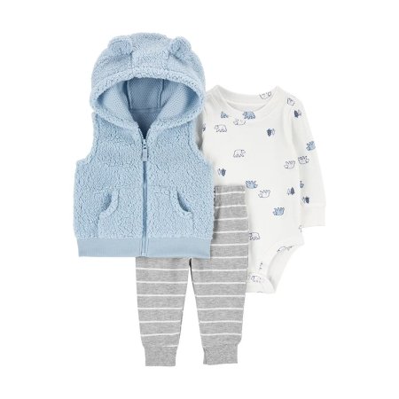 CARTER'S veste, krekls ar garām piedurknēm un legingi, 1R722610 69-72 cm 