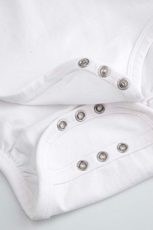 COCCODRILLO bodijs ar garām piedurknēm, balts, izmērs 