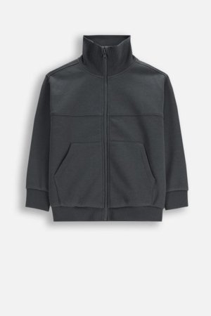 COCCODRILLO džemperis ar rāvējslēdzēju, pelēks, cm 