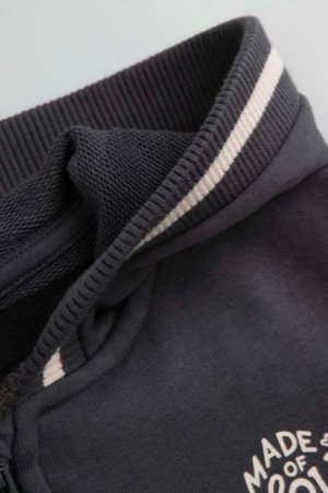 COCCODRILLO džemperis ar rāvējslēdzēju ar kapuci, pelēks, WC6132402HGK-020-122, 122 cm 