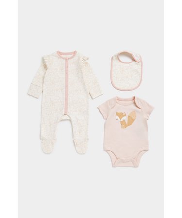 MOTHERCARE zīdaiņu kombinezons, bodijs ar īsam piedurknēm un lacīte, FB429 644775