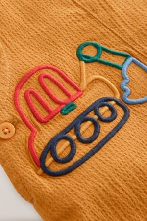 NEXT smilškrāsas krekls ar īsām piedurknēm un kombinezons, E47504, 80-86 