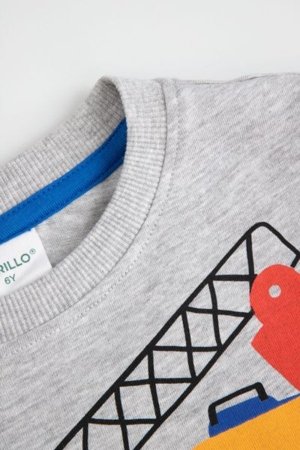 COCCODRILLO t-krekls CITY BUILDER BOY KIDS, pelēks, cm