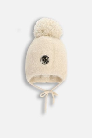 COCCODRILLO cepure ACCESSORIES WINTER GIRL, krēmveida, ZC5364102AWG-002-048, 48 cm