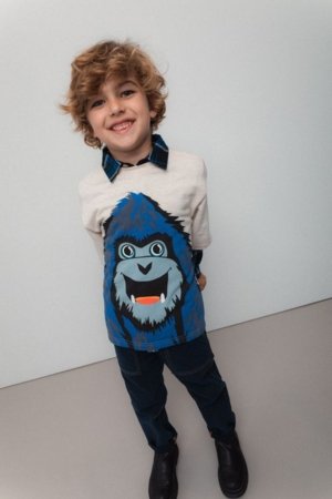 COCCODRILLO t-krekls, krēmkrāsas, ZC5143201YBK-002-110, 110 cm 