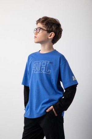 COCCODRILLO t-krekli ACADEMY BOY JUNIOR, zils, ZC5143102ABJ-032-134, 134 cm 