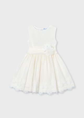 MAYORAL kleita bez piedurknēm, natural, 3.914-42, 92  cm 