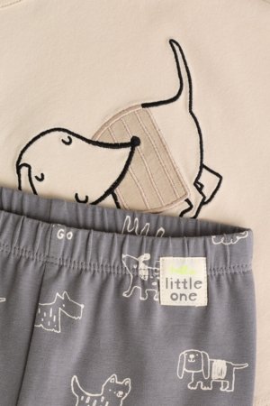 NEXT t-krekls un legingi, F14611, 62-68 cm 