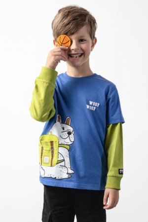 COCCODRILLO t-krekli ACADEMY BOY KIDS, zils, cm 