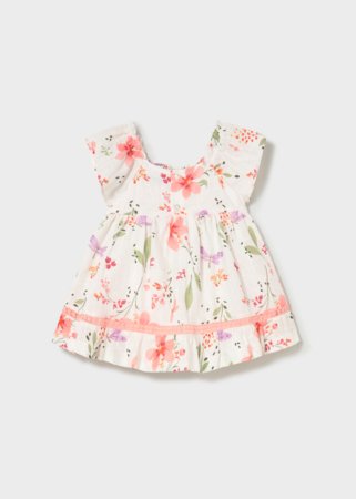 MAYORAL kleita bez piedurknēm, blossom, 1.992-96, 98  cm 