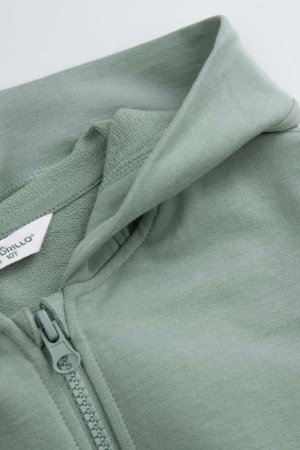 COCCODRILLO džemperis ar rāvējslēdzēju ar kapuci, zaļa, WC6132401NBJ-011-164, 164 cm 