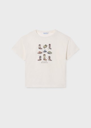 MAYORAL t-krekls ar īsam piedurknēm, bone, 6.005-89, 157  cm 