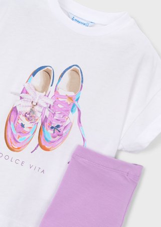 MAYORAL t-krekls ar šorti, lilac, 3.731-20, cm 