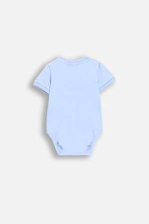 COCCODRILLO smilškrāsas krekls ar garām piedurknēm SAGE TIME BOY NEWBORN, zils, WC5112202SBN-014-080, 80 cm 