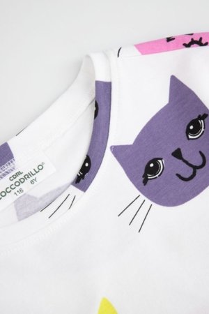 COCCODRILLO t-krekls ar īsam piedurknēm, balti, WC6143221VGA-001-104, 104 cm 