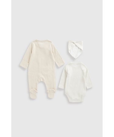 MOTHERCARE krekls ar garām piedurknēm, bēšs krekls un snuķis , GF294 