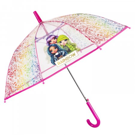 PERLETTI caurspīdīgs lietussargs Rainbow High 45/8, 75421 75421