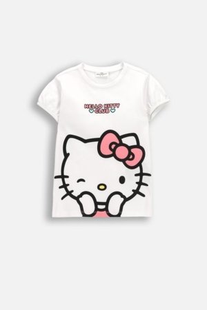 COCCODRILLO t-krekls ar īsam piedurknēm, balti, cm 