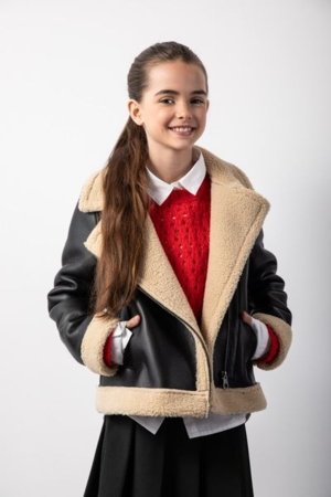 COCCODRILLO mēteļi OUTERWEAR GIRL JUNIOR, melns, ZC5153101OGJ-021-146, 146 cm