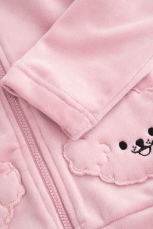 COCCODRILLO džemperis HAPPY PUPPY GIRL NEWBORN, rozā, ZC5132401HGN-033-086, 86 cm 