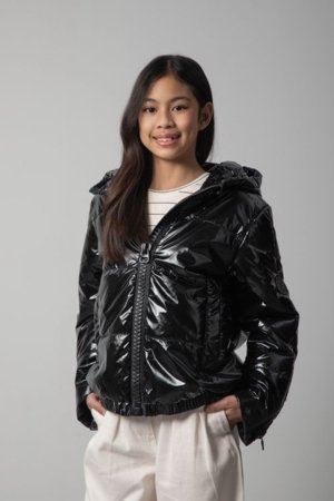 COCCODRILLO jaka, melna, WC6152702OGJ-021-146, 146 cm 