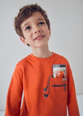MAYORAL t-krekls ar garām piedurknēm, orange, 4.078-88, 10 cm 