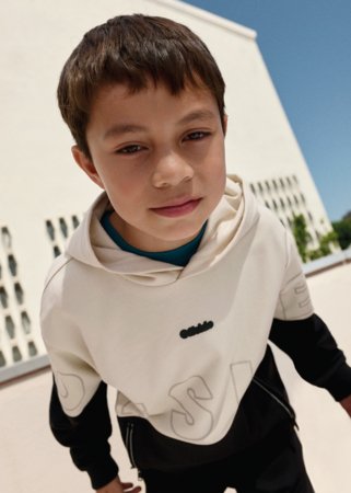 MAYORAL džemperis ar kapuci, black, 6.411-54, 170 cm 