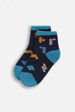 COCCODRILLO zeķes, melni, cm 