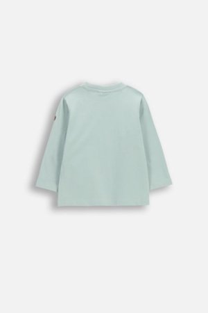 COCCODRILLO t-krekls ar garām piedurknēm, zali, WC6143103HBN-031-080, 80 izmērs 