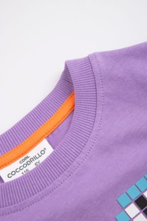 COCCODRILLO t-krekls ar īsam piedurknēm, violeti, WC6143207MBK-016-116, 116 cm 
