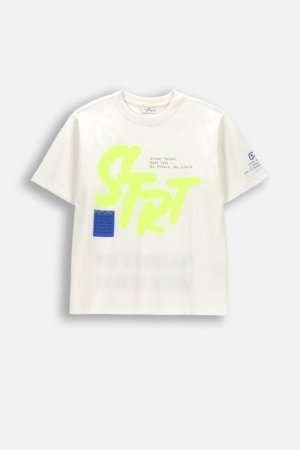 COCCODRILLO t-krekls ar īsam piedurknēm, ecru, WC6143201NBJ-003-164, 164 cm 