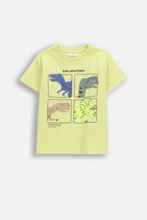 COCCODRILLO t-krekls ar īsam piedurknēm, dzelteni, cm 