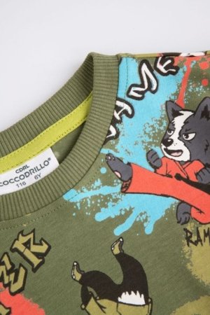 COCCODRILLO t-krekli SPORTS BOY KIDS, zaļš, ZC5143102SBK-027-116, 116 cm 