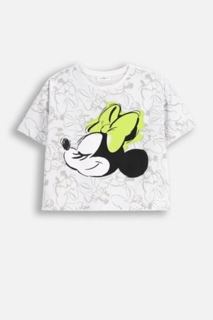 COCCODRILLO krekls ar īsām piedurknēm LICENCE GIRL, balta, WC5143212LGD-001-164, 164 cm 