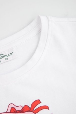 COCCODRILLO t-krekls ar īsam piedurknēm, balti, WC6143204GGK-001-092, 92 izmērs 