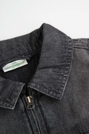 COCCODRILLO džinsu jaka, pelēks, WC6152301CJB-019-134, 134 cm 