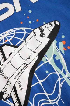 COCCODRILLO t-krekls ar īsam piedurknēm, zili, izmērs 