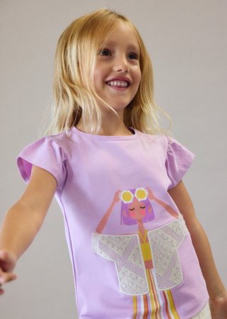 MAYORAL t-krekls ar īsam piedurknēm, lilac, 3.007-81, 104  cm 