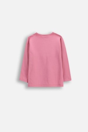 COCCODRILLO t-krekls ar garām piedurknēm, rozā, WC6143101HGN-007-068, 68 izmērs 