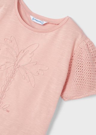 MAYORAL t-krekls ar īsam piedurknēm 6F, blush, 3085-70 