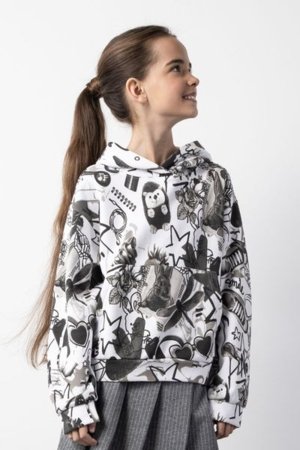 COCCODRILLO džemperis CRAFT PUNK GIRL JUNIOR, krāsains, ZC5132301CGJ-022-152, 152 cm