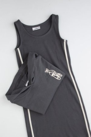 COCCODRILLO kleita ar garām piedurknēm, pelēka, WC6129102HGJ-020-128, 128 cm 