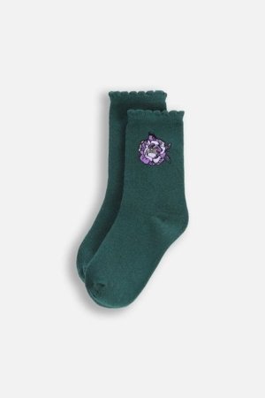 COCCODRILLO zeķes SOCKS GIRL, zaļš, cm 