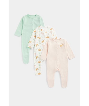 MOTHERCARE zīdaiņu kombinezons 3 gab., FC099 