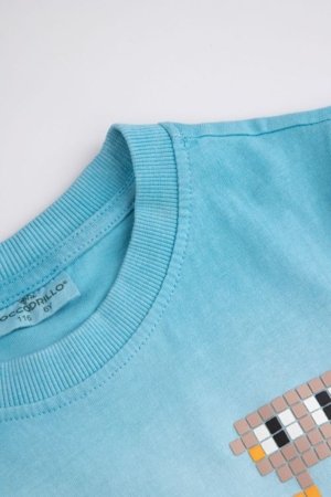 COCCODRILLO t-krekls ar īsam piedurknēm, zili, WC6143205MBK-022-092, 92 cm 