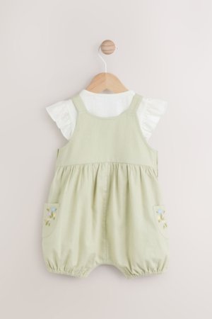 NEXT kombinezons un smilškrāsas krekls ar īsām piedurknēm, AA8187 68-74 