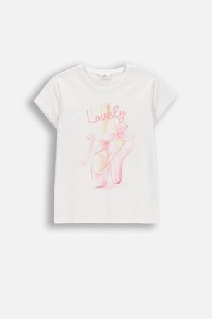 COCCODRILLO t-krekls ar īsam piedurknēm, balti, cm 